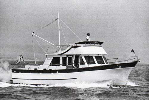 Passagemaker 40 Designed by Arthur De Fever and Built by Jensen Marine, Cruises the Open Seas.