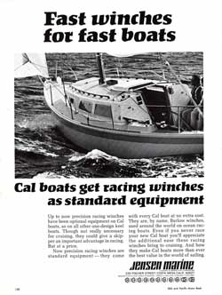 GGA Image ID # 238f83e609 1969 CAL boats get racing winches from Barlow as standard equipment