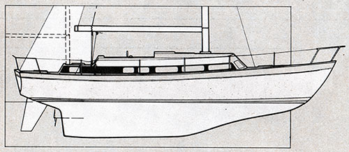 GGA Image ID # 23b0732ccb The Cal 46-III Has a Long, Shallow Keel Built for Speed.