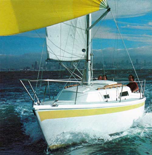 GGA Image ID # 2395d34cc0 CAL 25 Yacht Cruising on the Open Seas.