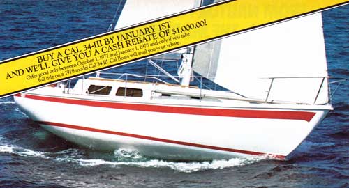 GGA Image ID # 239d66bc5c 1978 Model Cal 34-III Special Rebate Offer.