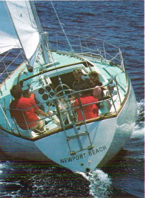 GGA Image ID # 23a5a5cc7b Driving to Windward, the Cal 39 Shows Sleek, Powerful, Hull-Lines.