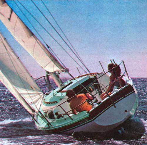 GGA Image ID # 239d3339b8 Enjoying a Cruise on a CAL 34 Yacht.