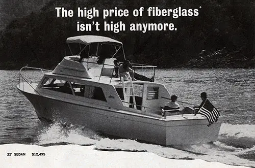 GGA Image ID # 23d214f09f The High Price of Fiberglass Isn’t High Anymore. Luhrs 32’ Sedan $12,495 (1967).