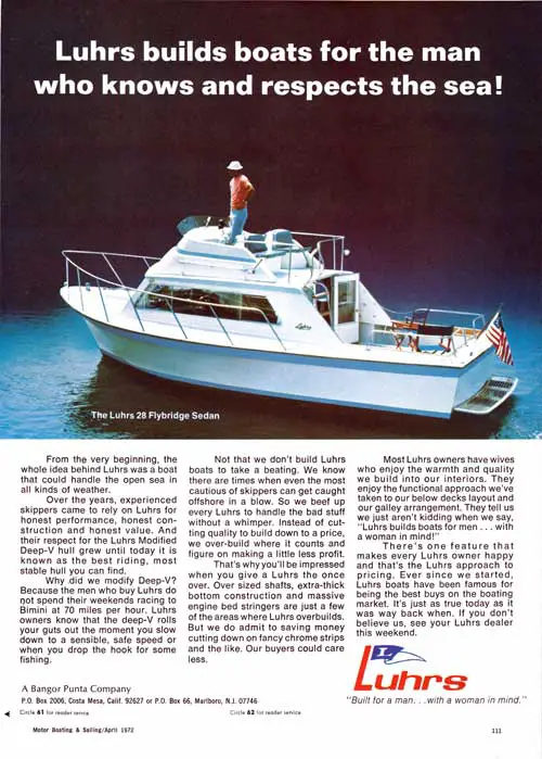 GGA Image ID # 23d64c426f Luhrs Builds Boats for the Man Who Knows and Respects the Sea Like the Luhrs 28 Flybridge Sedan.