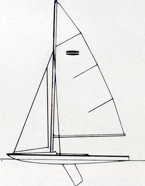 GGA Image ID # 23e4228691 Diagram of the O'Day Flying Saucer Sailboat.