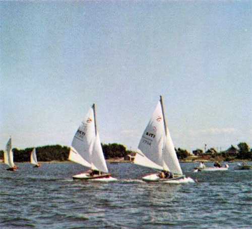 The Versitle O'Day Sprite Sailboat.
