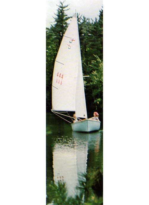 Smooth Sailing in Calm Waters on the O'Day Javelin Sailboat.