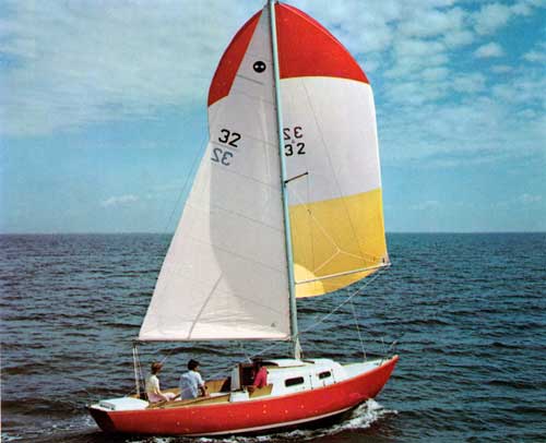 GGA Image ID # 23ec0f66cb Enjoying a Day on the Water on an O'Day Outlaw Sailboat.