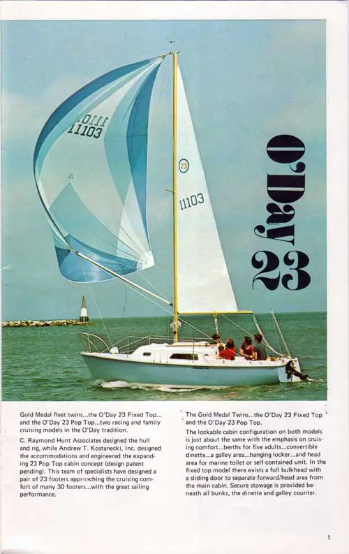 O'Day 23 - O'Day 1973 Gold Medal Fleet Catalog, Part 1 of 3.