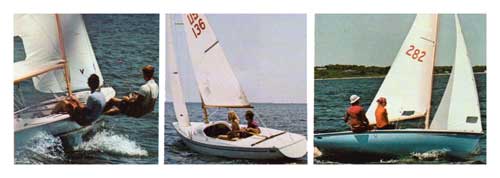 GGA Image ID # 23f02ef184 O'Day Performance Group of Racers - the International Tempest, Yngling, and the O'Day 15.