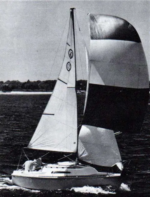 The O'Day 20 Sailboat Cruising in Open Waters.