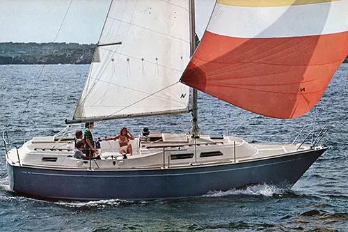 GGA Image ID # 2402b896e6 New! Aft Cabin on the O'Day 32. 1977 Sales Brochure.