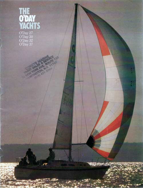 GGA Image ID # 30e9io75x2 Front Cover, 1977 The O'Day Yachts - O'Day 27; O'Day 30; O'Day 32; O'Day 37.