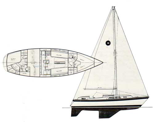GGA Image ID # 30w3uubodm. Click to View a Larger Image. Two Views of the O'Day 37 Schematics.