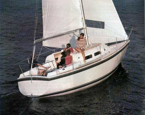 Relaxing on a Cruise Aboard the O'Day 27 Yacht.