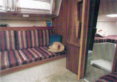 An Interior View of the O'day 27 Yacht.