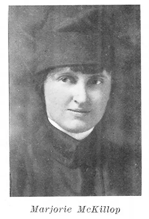 Marjorie McKillop, Telephone Operator in Unit Four of the US Army Signal Corps, 1918.