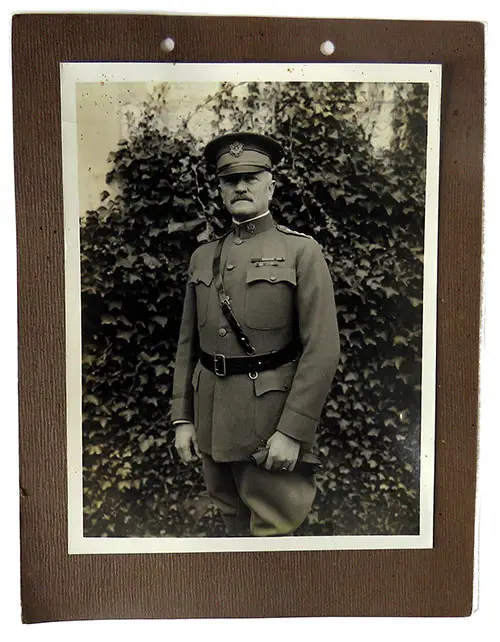 GGA Image ID # 237bc4d53b. Click to View a Larger Image. Portrait Photograph of General John J. Pershing Included in the Memento of the Telephone Operating Units, Signal Corps Book, 1918.