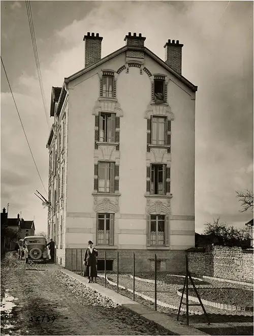 GGA Image ID # 199ba4fdbf. Click to View a Larger Image. Exterior View of Women Telephone Operators Home, Signal Corps, Chaumont, Haute Marne, France.