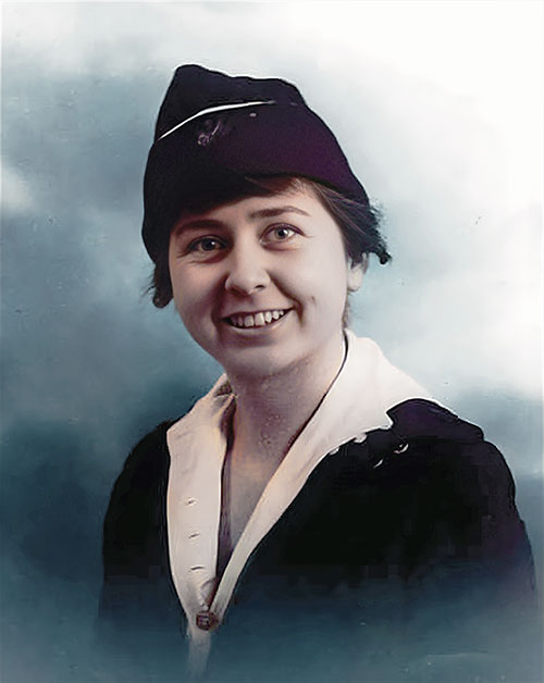 Grace D. Banker, Chief Telephone Operator, US Army Signal Corps, March 1918.