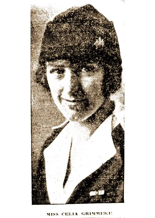 GGA Image ID # 2372568ae1 Miss Celia Grimmeke, A Native of Butte, Montana, Shown Here In Her "Hello Girls" Uniform of the US Army Signal Corps.