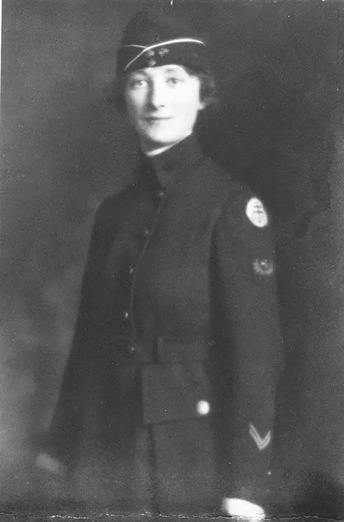 Miss Hortense Levy in Uniform of the US Army Signal Corps, 1918.