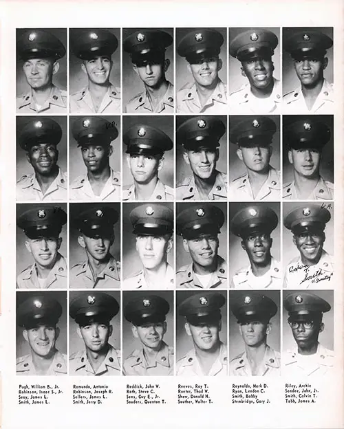 Company A 1967 Fort Benning Basic Training Recruit Photos, Part 7 (William B. Pugh, Jr.-James A. Tabb).