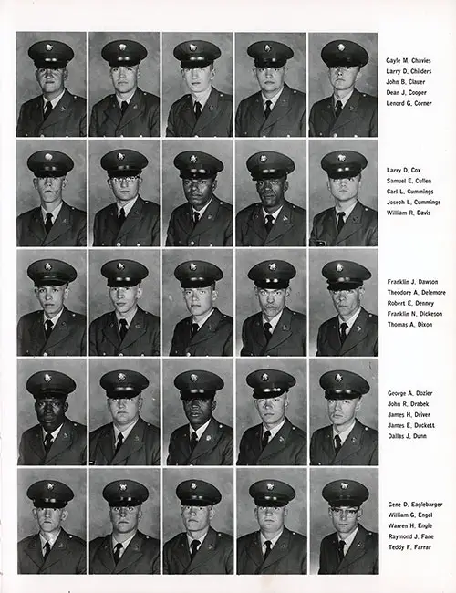 Company E, 4th BTN, 1st Training Brigade 1967 Fort Campbell Basic Training Recruit Photos, Part 2 (Gayle M. Chavies-Teddy F. Farrar).