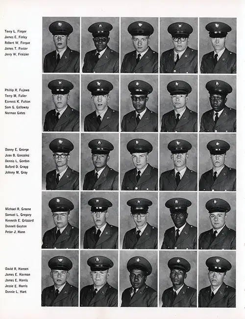 Company E, 4th BTN, 1st Training Brigade 1967 Fort Campbell Basic Training Recruit Photos, Part 3 (Terry L. Finger-Donny L. Hart).