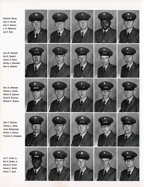 Company E, 4th BTN, 1st Training Brigade 1967 Fort Campbell Basic Training Recruit Photos, Part 7 (Woodrow Rigney-Arthur T. Snell).