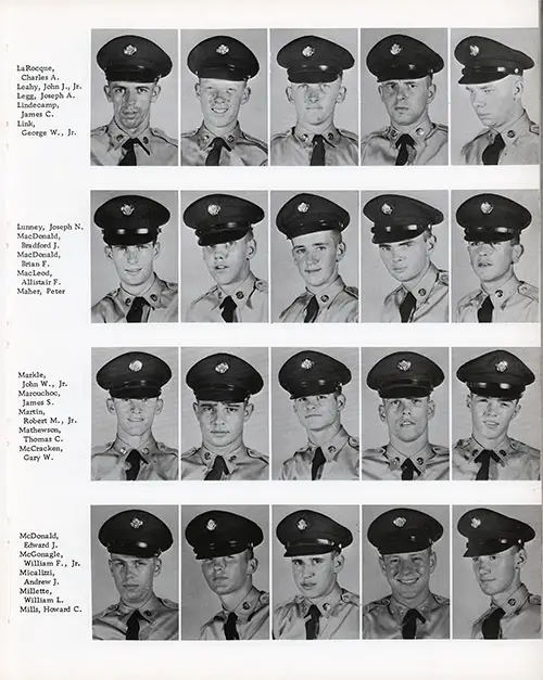 Company L 1960 Fort Dix Basic Training Recruit Photos, Part 6 (Charles A. La Rocque-Howard C. Mills).