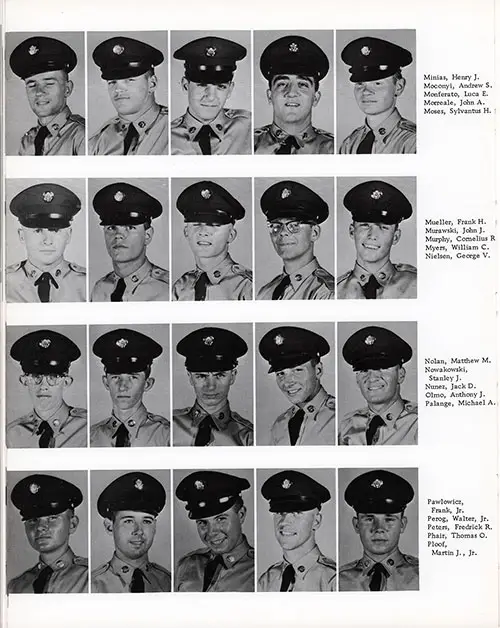 Company L 1960 Fort Dix Basic Training Recruit Photos, Part 7 (Henry J. Minias-Martin J. Ploof, Jr.).