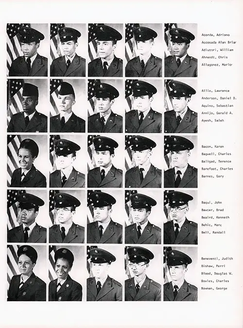 Company B 1979 Fort Dix Basic Training Recruit Photos, Part 1 (Adriano Acorda-George Bowman).