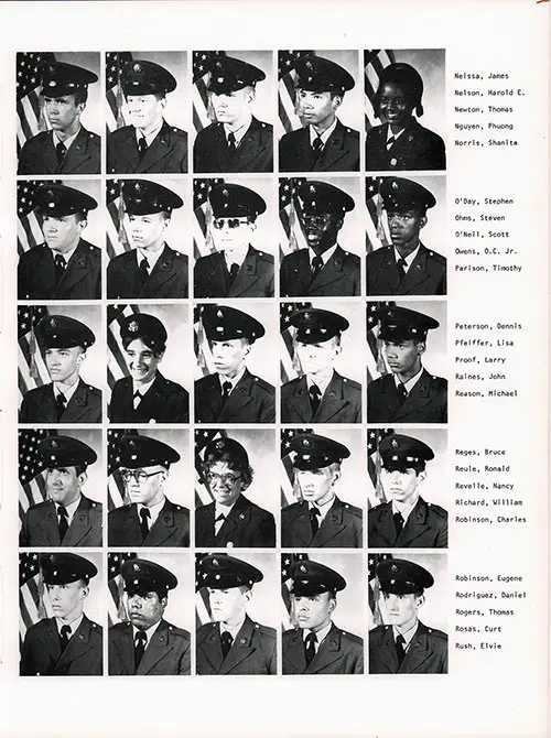 Company B 1979 Fort Dix Basic Training Recruit Photos, Part 7 (James Neissa-Elvie Rush).