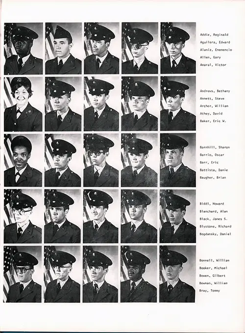 Company C 1979 Fort Dix Basic Training Recruit Photos, Part 1 (Reginald Addie-Tommy Bray).