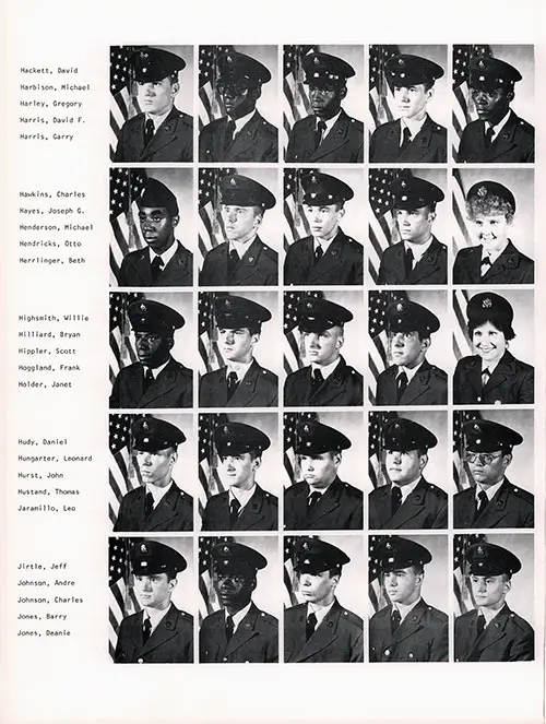 Company C 1979 Fort Dix Basic Training Recruit Photos, Part 4 (David Hackett-Deanie Jones).