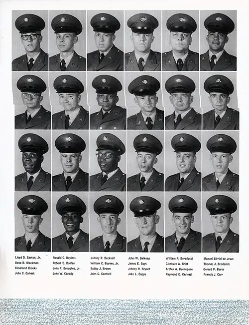 Company A 1963 Fort Jackson Basic Training Recruit Photos, Part 2 (Lloyd D. Barton, Jr.-Francis J. Carr).