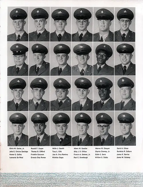 Company A 1963 Fort Jackson Basic Training Recruit Photos, Part 3 (Chivis W. Carter, Jr.-James W. Dulaney).