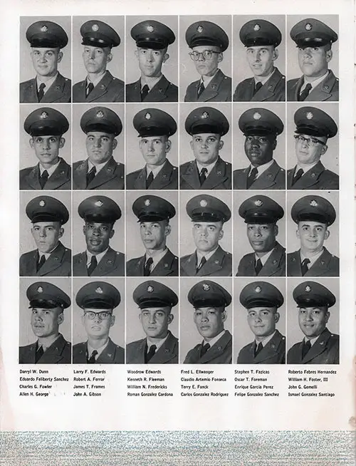 Company A 1963 Fort Jackson Basic Training Recruit Photos, Part 4 (Darryl W. Dunn-Ismael Gonzalez Santiago).