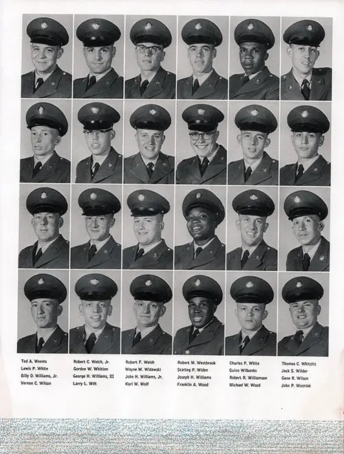 Company A 1963 Fort Jackson Basic Training Recruit Photos, Part 10 (Ted A. Weems-John P. Wozniak).