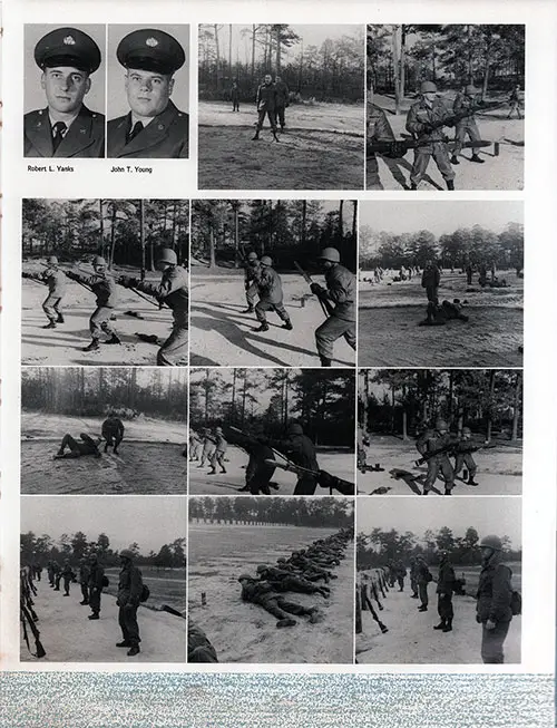 Company A 1963 Fort Jackson Basic Training Recruit Photos, Part 11 (Robert L. Yanks and John T. Young). Page Includes 11 Uncaptioned Training Photos.