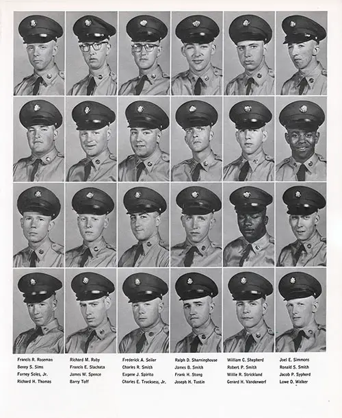 Company E 1964 Fort Jackson Basic Training Recruit Photos, Part 7 (Francis R. Roseman-Lowe D. Walker).