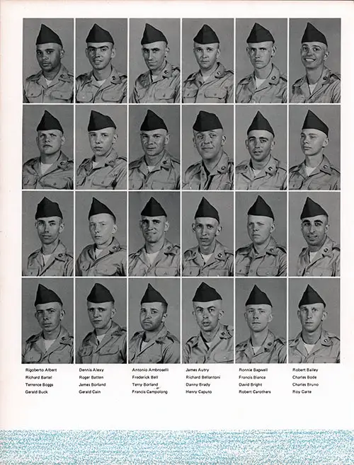 Company B 1969 Fort Jackson Basic Training Recruit Photos, Part 1 (Rigoberto Albert-Gerald Buck).