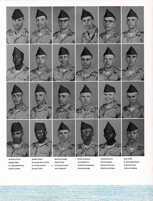 Company B 1969 Fort Jackson Basic Training Recruit Photos, Part 2 (Anthony Cirlin-Arthur Ginsberg).