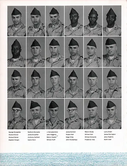 Company B 1969 Fort Jackson Basic Training Recruit Photos, Part 3 (George Givargidze-Keith Isner).
