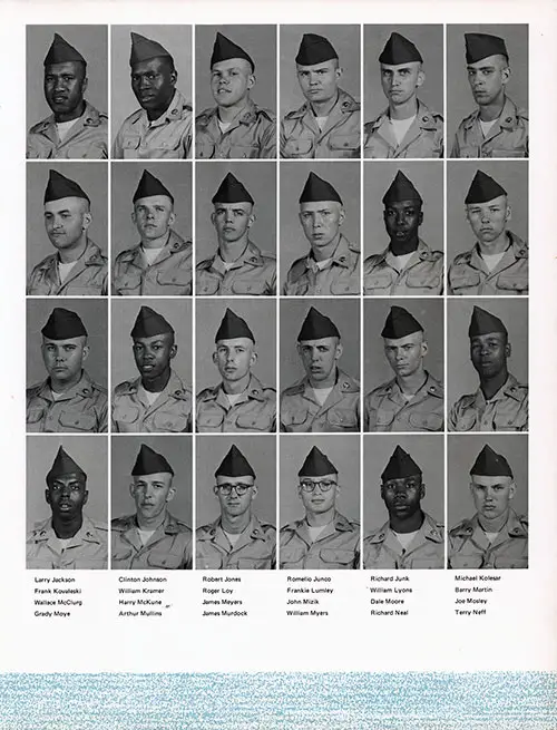 Company B 1969 Fort Jackson Basic Training Recruit Photos, Part 4 (Larry Jackson-Terry Neff).