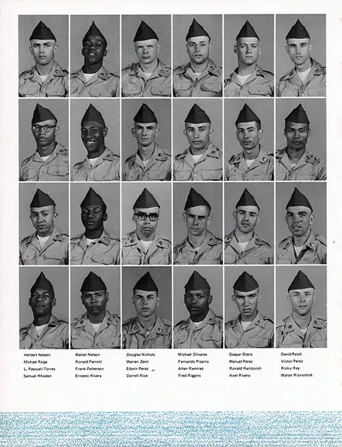 Company B 1969 Fort Jackson Basic Training Recruit Photos, Part 5 (Herbert Nelson-Walter Riznychok).
