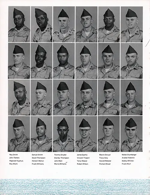 Company B 1969 Fort Jackson Basic Training Recruit Photos, Part 7 (Roy Smith-Frank Wurl).