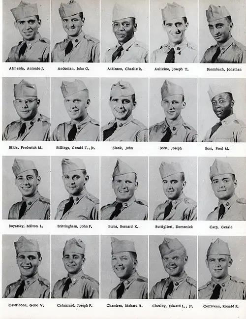 Company D 1956 Fort Knox Basic Training Recruit Photos, Part 1 (Antonio J. Almeida-Ronald P. Corriveau).